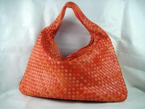 Bottega Veneta Nappa Hobo Lambskin Bag 5091 double orange